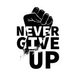 Never give up _ daily quote 33 _ for more see the link in bio