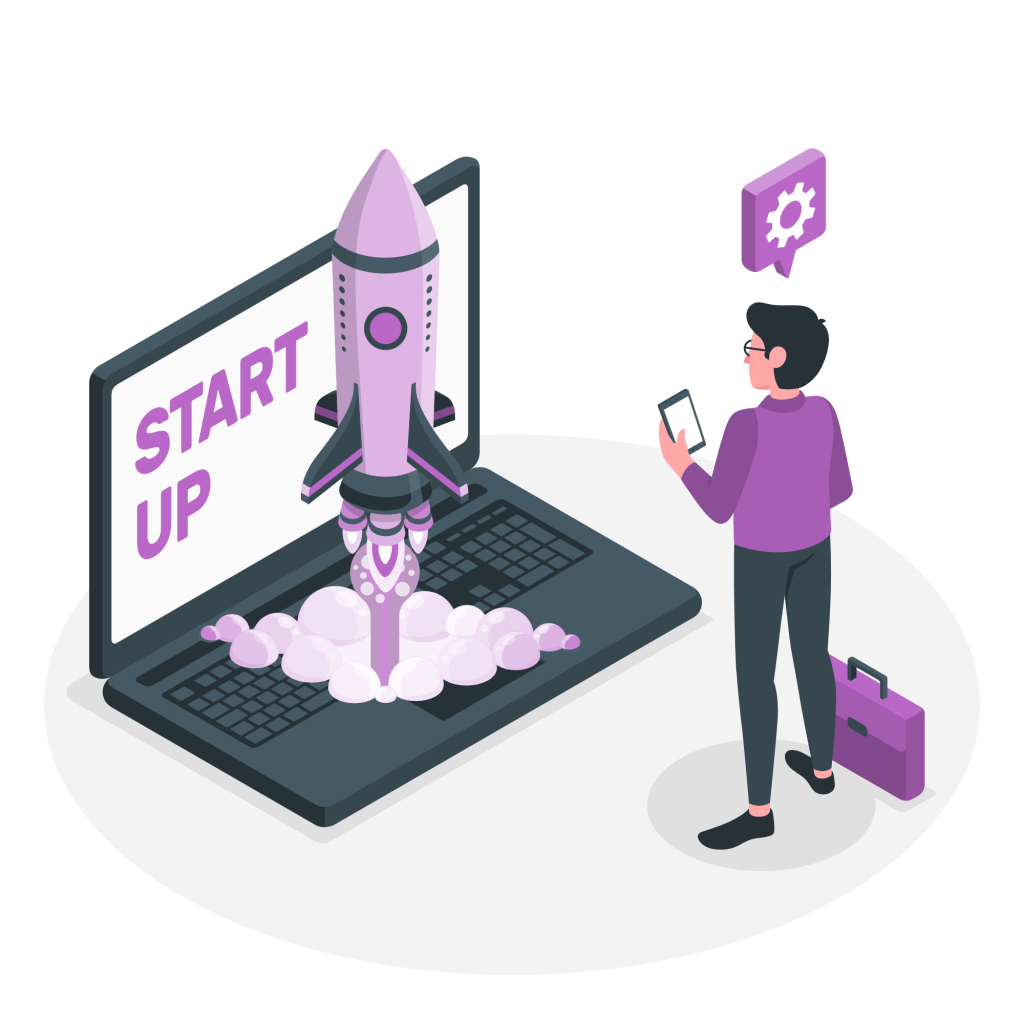 Startup Concept with Target